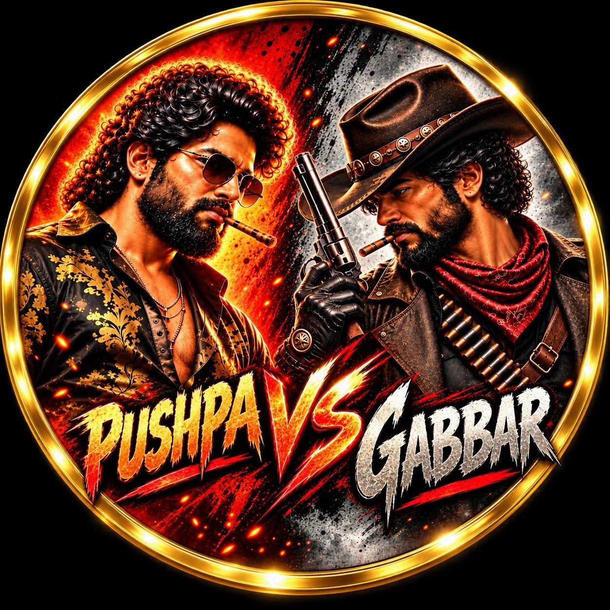 Pushpa Gabbar Logo
